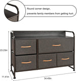 WAYTRIM Dresser Closet with 5 Drawers